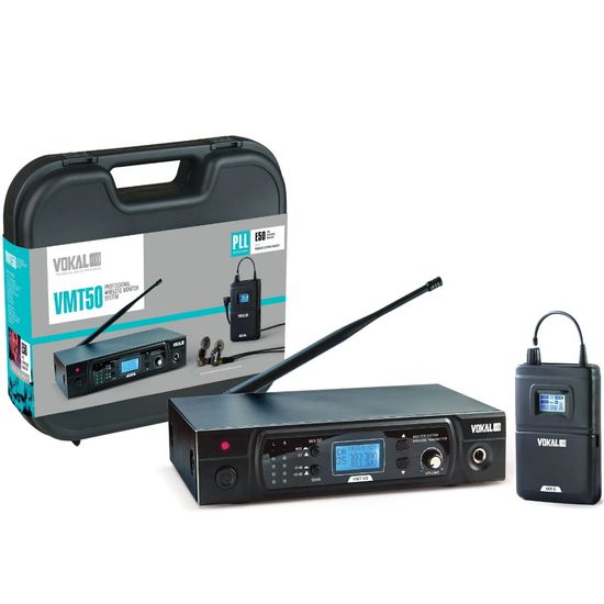 Sistema Monitor Retorno Sem Fio VMT50 Vokal - Sem Fone Sistema Monitor Retorno Sem Fio VMT50 Vokal - Sem Fone