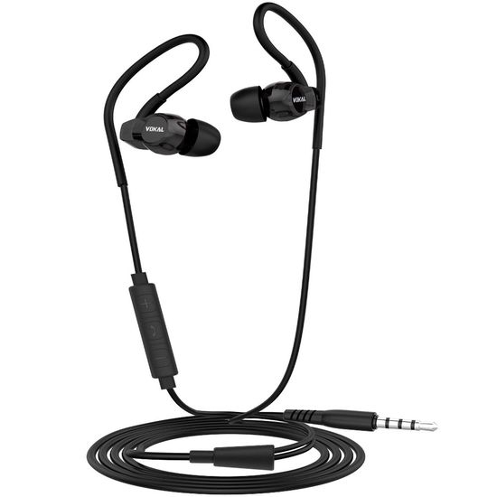 Fone de Ouvido In Ear Vokal E20 Preto Fone de Ouvido In Ear Vokal E20 Preto