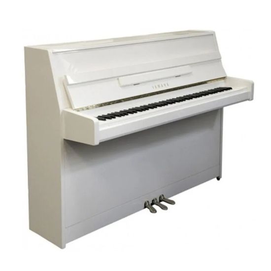 Piano Acústico Yamaha JU109 PWH Vertical Branco Piano Acústico Yamaha JU109 PWH Vertical Branco
