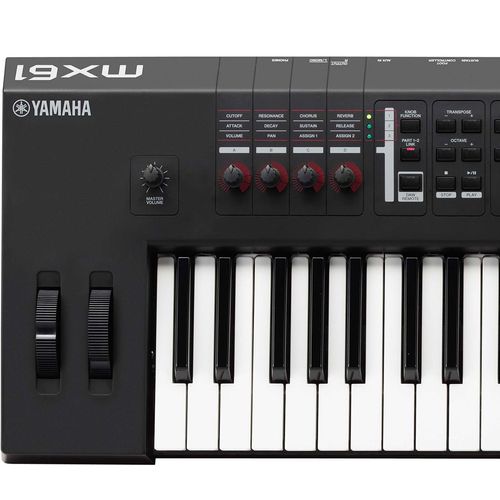 Teclado Sintetizador Yamaha MX61 BK 61 Teclas - serenata