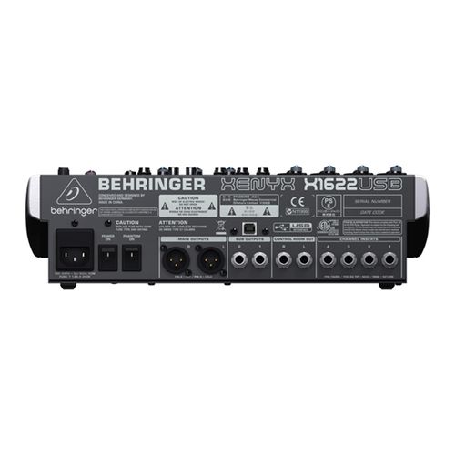 Mesa de áudio Behringer XENYX X1622 com USB 16 canais Analógica