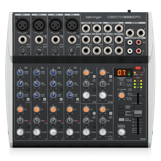 Mesa De Som 12 Canais Behringer Xenyx 1202SFX Mesa De Som 12 Canais Behringer Xenyx 1202SFX