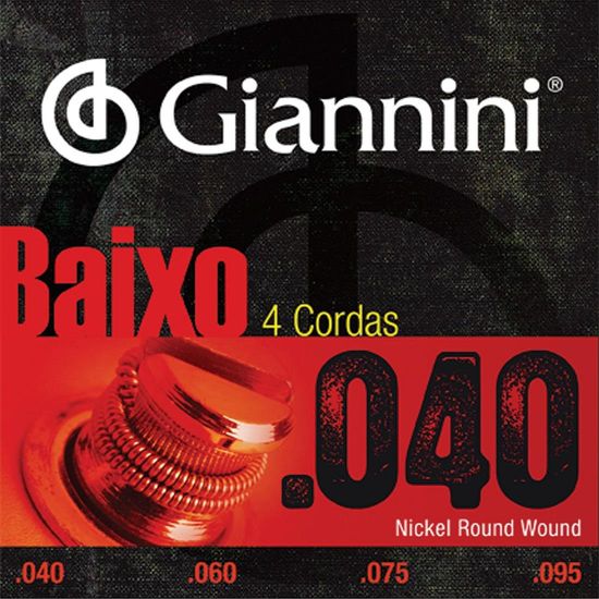 Encordoamento Contrabaixo Giannini GEEBRL .040-.095 Leve Níquel Encordoamento Contrabaixo Giannini GEEBRL .040-.095 Leve Níquel