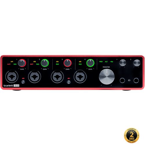 Interface de Áudio Focusrite Scarlett 18i8 USB 2.0 - serenata