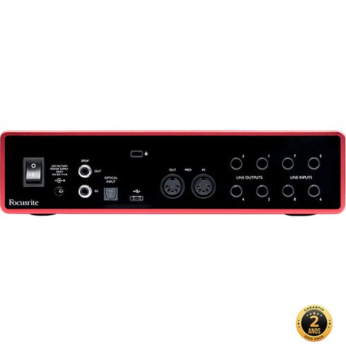 Interface de Áudio Focusrite Scarlett 18i8 USB 2.0 - serenata