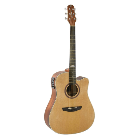 Violão Elétrico Strinberg SD200C Aço Natural Satin Violão Elétrico Strinberg SD200C Aço Natural Satin