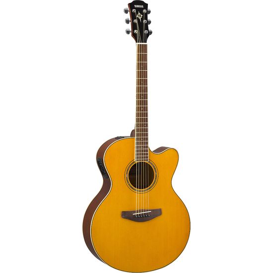 Violão Eletroacústico Jumbo Aço Yamaha CPX600 NT Natural