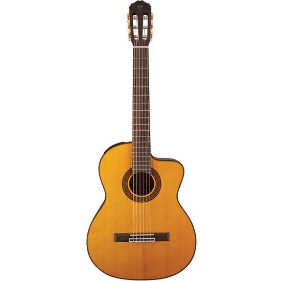Violão Elétrico Takamine GC5CE Natural com Cordas de Nylon