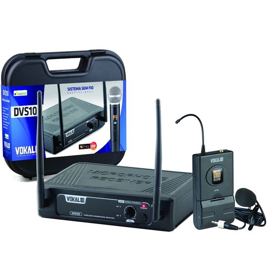 Microfone Sem Fio Vokal DVS100SL Lapela Microfone Sem Fio Vokal DVS100SL Lapela