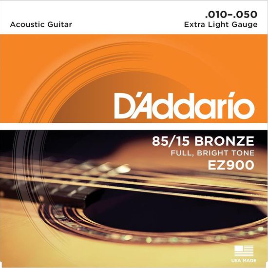 Encordoamento de Aço EZ900 010/050 D'Addario para Violão