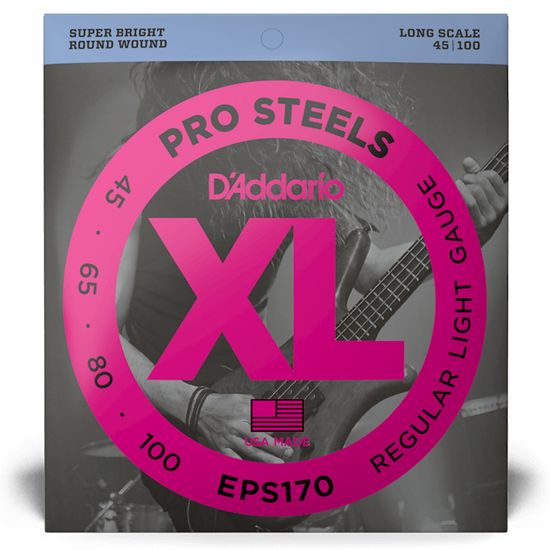 Encordoamento EPS170 045/100 4 Cordas D'Addario para Contrabaixo