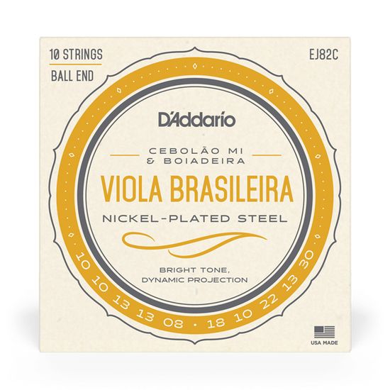 Encordoamento EJ82C Cebolão em Mi D'Addario para Viola
