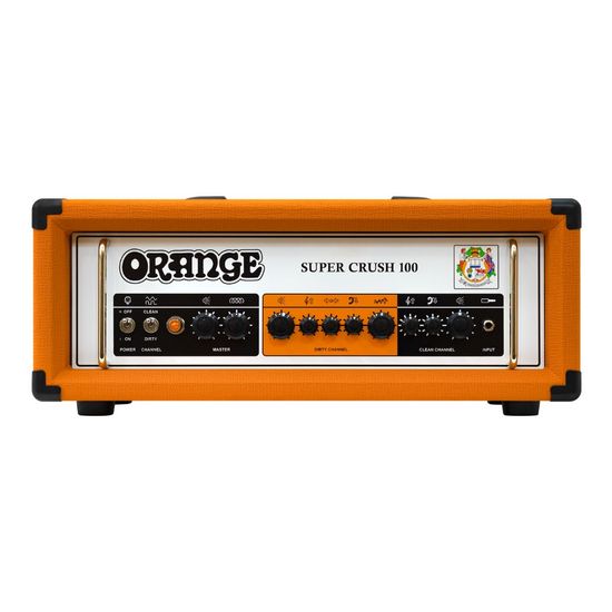 Cabeçote Orange Super Crush 100 Para Guitarra 100 Watts