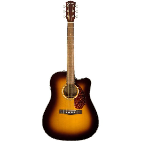 Violão Fender Elétrico De Aço CD140SCE Dreadnought Cor Sunburst com Case