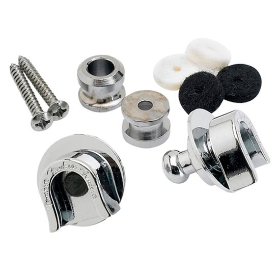 Trava Fender Strap Lock Para Correia Cromado