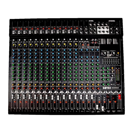Mesa de Som Sotex SG2005UX 20 Canais Bivolt