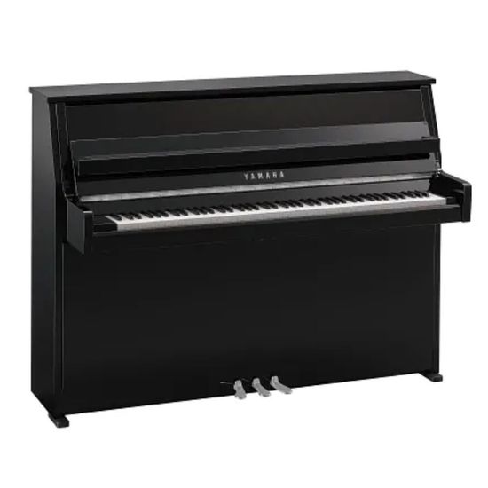 Piano Acústico Vertical Yamaha B10 PEC Cor Preto Polido Cromado
