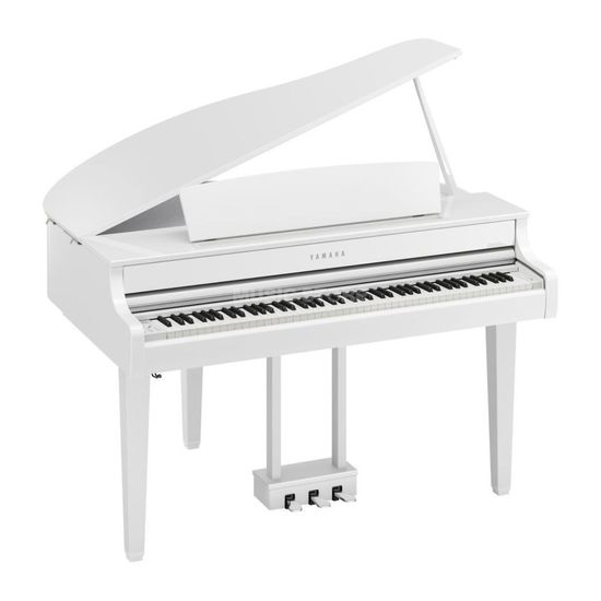 Piano Digital Yamaha CLP 865GPWH Clavinova de Cauda Cor Branco