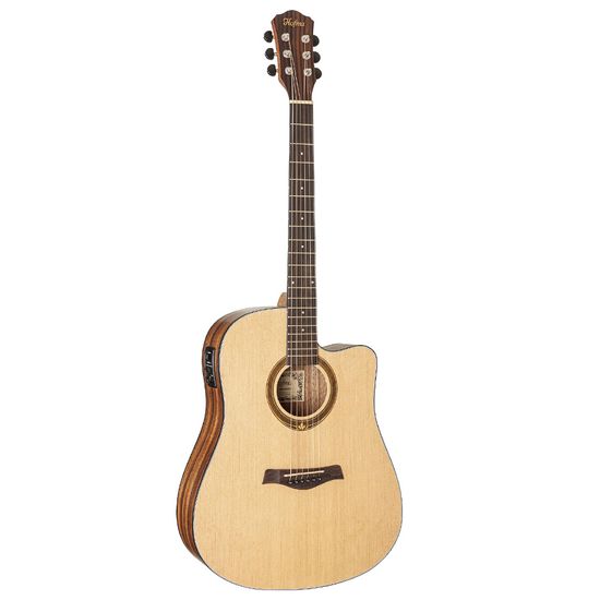 Violão Hofma Elétrico De Aço HMF290 Cor Satin Natural