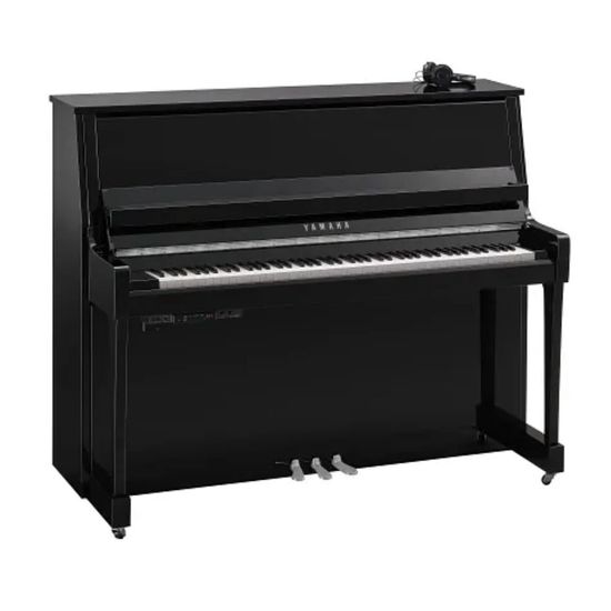 Piano Acústico Vertical Yamaha Silent B30 SC3 PEC Cor Preto Polido Cromado