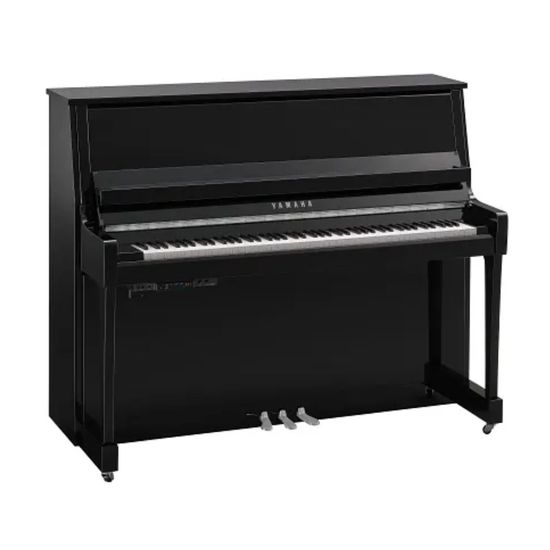 Piano Acústico Vertical Yamaha TransAcústico B30 TC3 PEC Cor Preto Polido Cromado