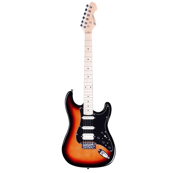 Guitarra Michael Rocker GMS250 Stratocaster Cor Sunburst Black