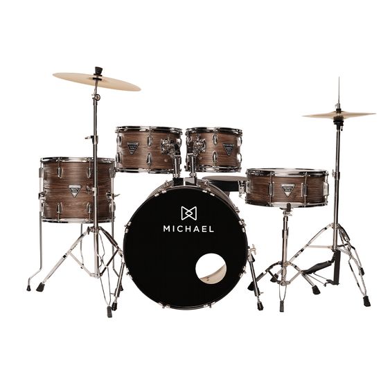Bateria Acústica Michael DMT320 Trinity Cor Matte Oaky
