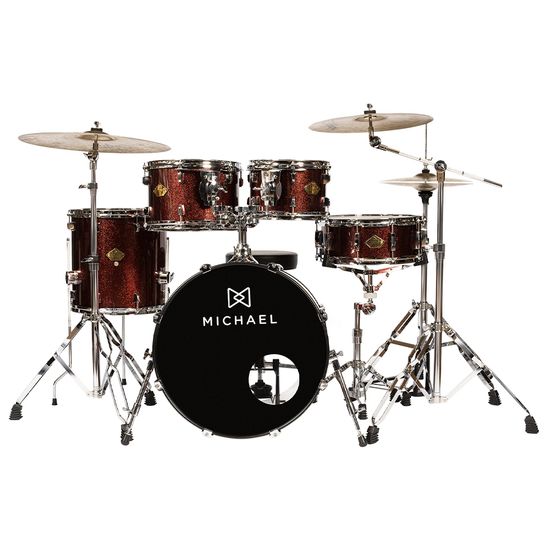 Bateria Acústica Michael DML420 Legacy Cor Sparkle Wine