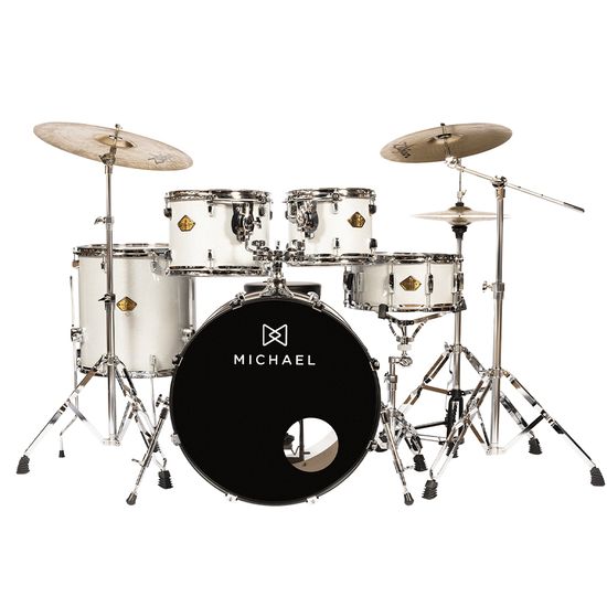 Bateria Acústica Michael DML422 Legacy Cor Sparkle Silver