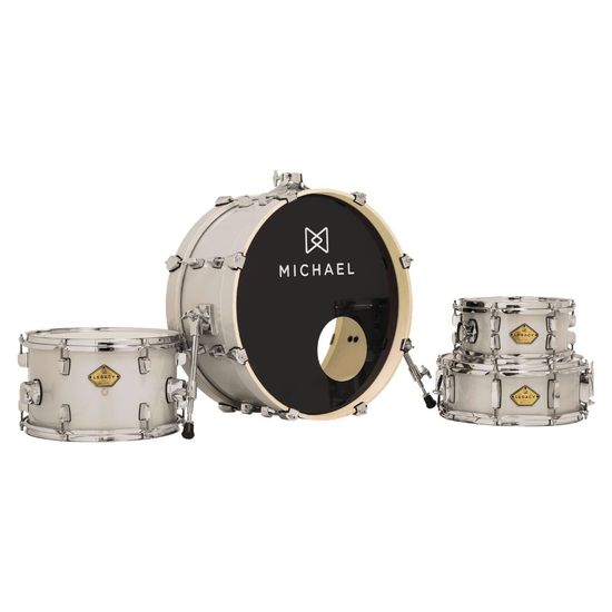 Bateria Acústica Micahel DML410 Legacy Cor Sparkle Silver