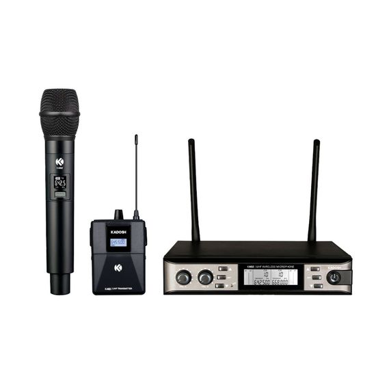 Microfone Kadosh K402C Duplo Headset E Mão Sem Fio