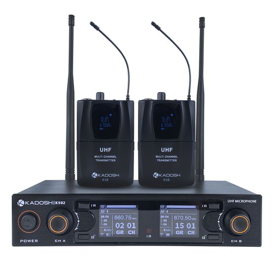 Microfone Kadosh K502H Duplo Headset Sem Fio