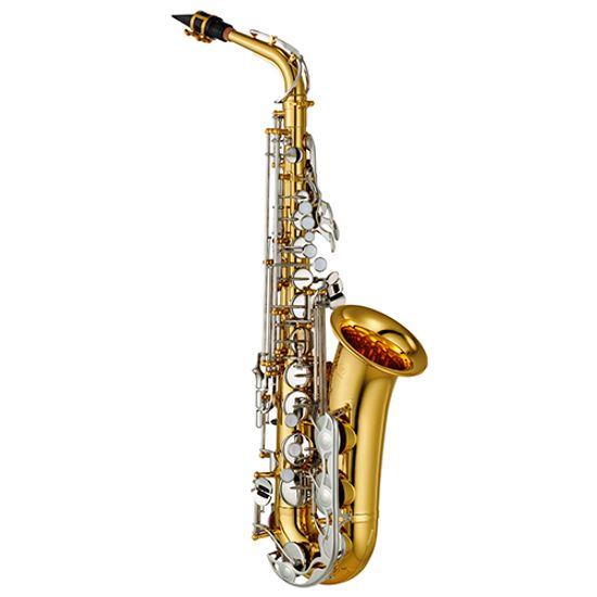 Saxofone Alto Yamaha YAS26 Niquelado Afinação Em Mi Bemol Com Case