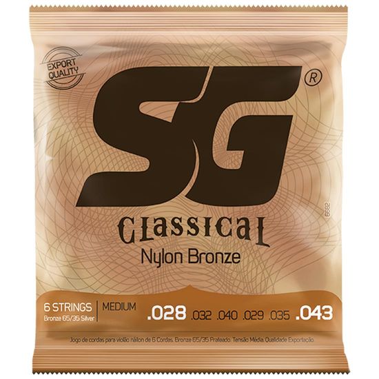 Encordoamento Violão SG 6682 .028-.043 Nylon - Médio Encordoamento Violão SG 6682 .028-.043 Nylon - Médio
