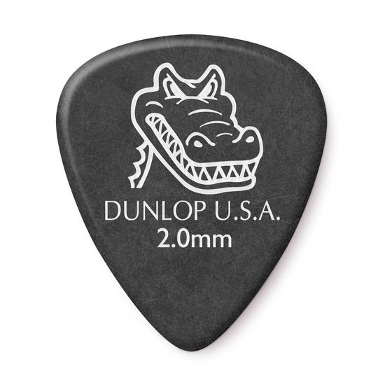 Palheta Dunlop Gator Grip 2MM - Preta