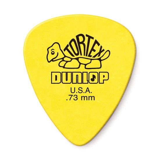 Palheta Dunlop Tortex 0,73MM - Amarela