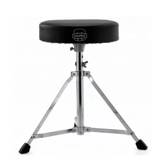 Banco Para Bateria T400 Mapex Com Assento Redondo Banco Para Bateria T400 Mapex Com Assento Redondo