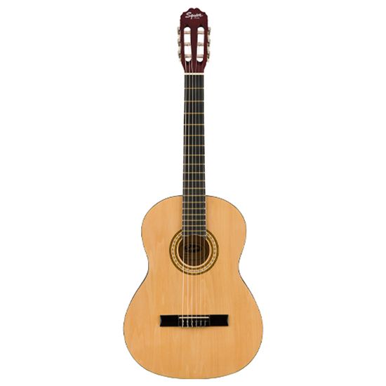 Violão Acústico Com Cordas de Nylon Clássico Squier Fender SA150N Natural Violão Acústico Com Cordas de Nylon Clássico Squier Fender SA150N Natural