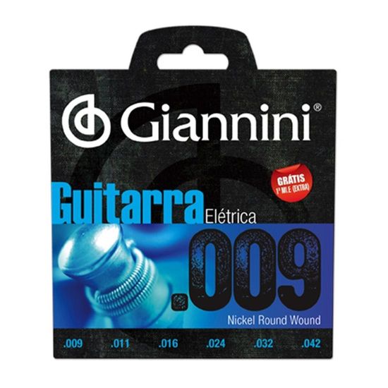 Encordoamento Giannini GEEGST09 para Guitarra